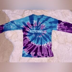 Travis Scott Astro World Merch Wish You Were Here Tour Tie Dye Long Sleeve Small